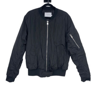 Eleven Paris Mens Bomber Jacket Size XL Black  Grunge Lagenlook